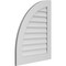 Ekena Millwork Quarter Round Top Left Surface Mount PVC Gable Vent w/ 3-1/2"W x 1"P Standard Frame, 26"W x 32"H GVPQL26X3201SN - alternate 4